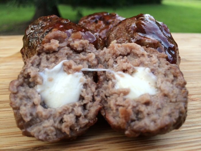 Smoked Meatball with Cheese